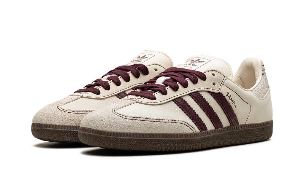 Adidas Samba OG WMNS 'Wonder White Maroon'