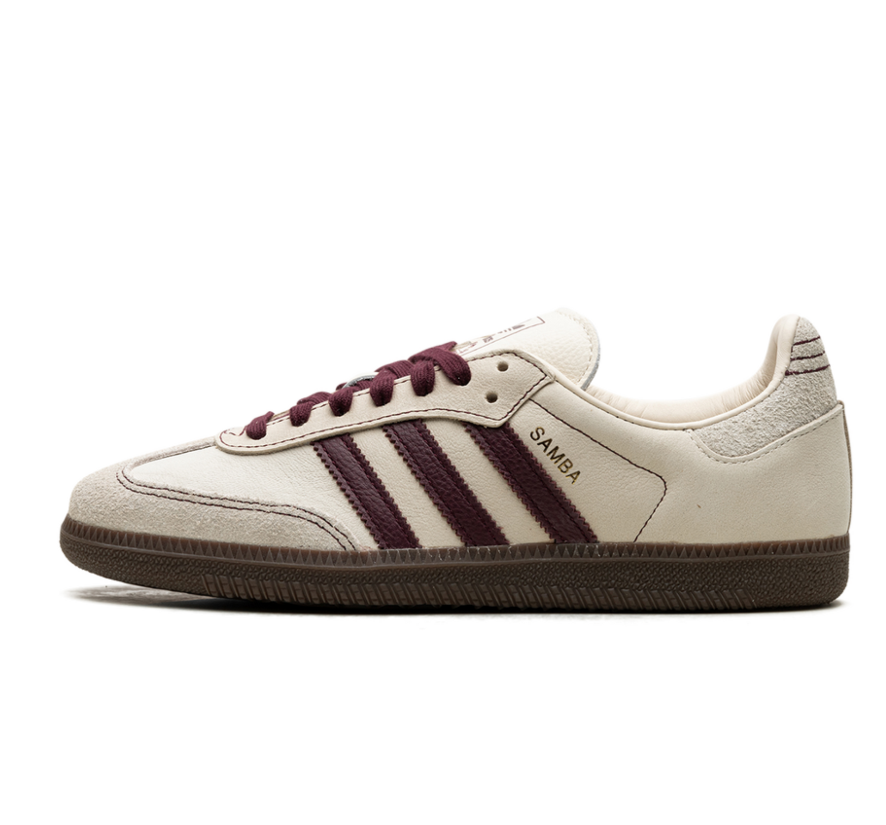 Adidas Samba OG WMNS 'Wonder White Maroon'