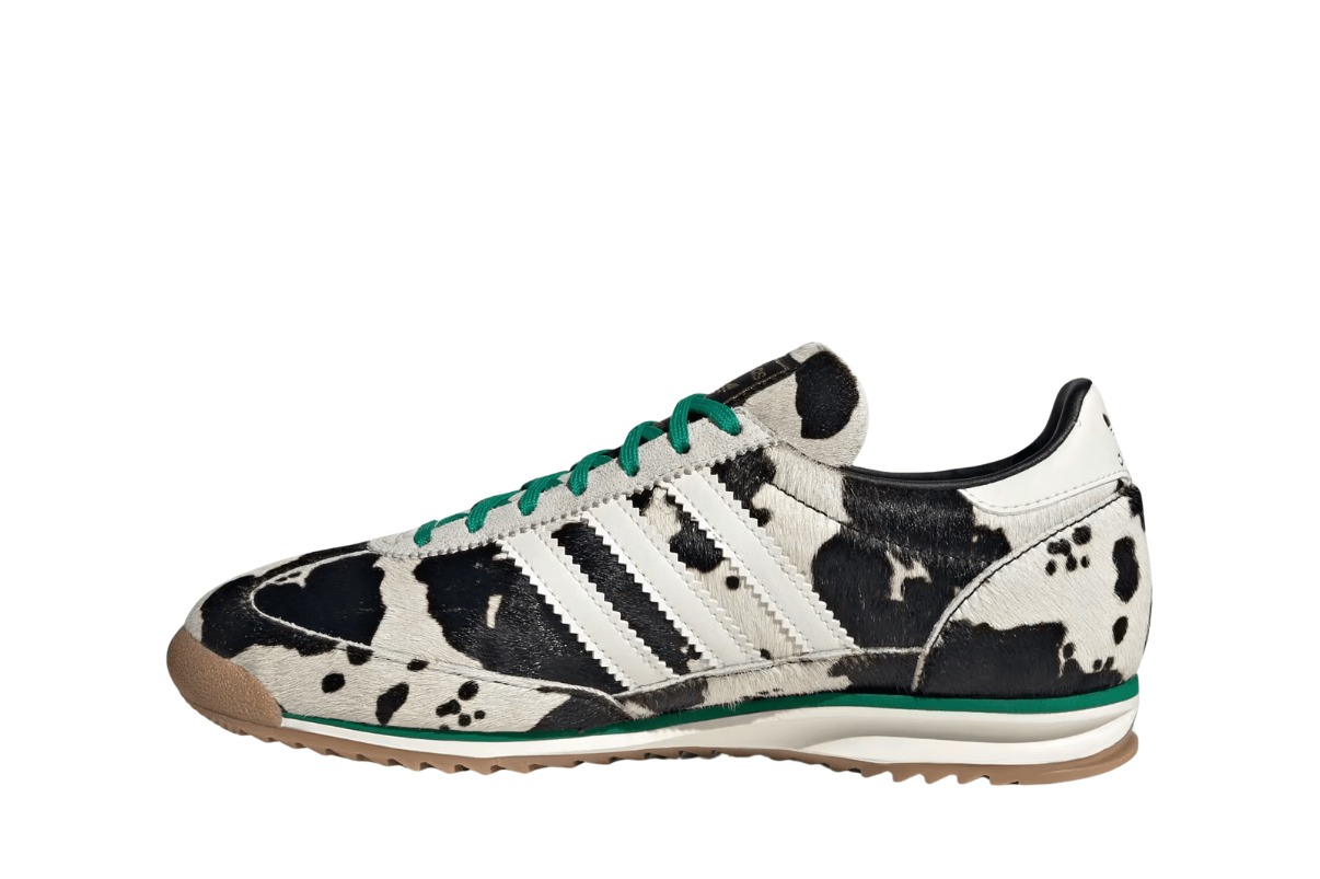 Tênis Adidas SL 72 Og Court Green Cow Print Bege