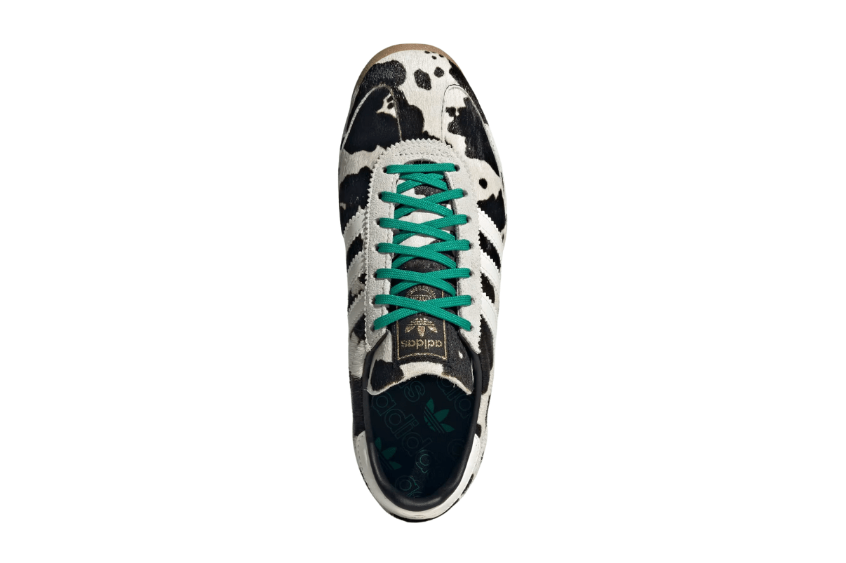 Tênis Adidas SL 72 Og Court Green Cow Print Bege