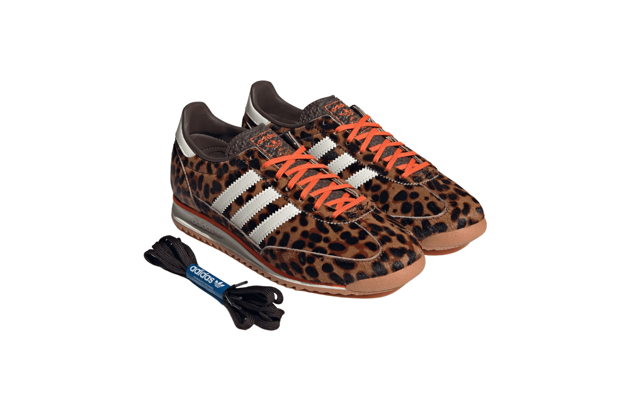 Tênis Adidas SL 72 OG Leopard Print Laranja
