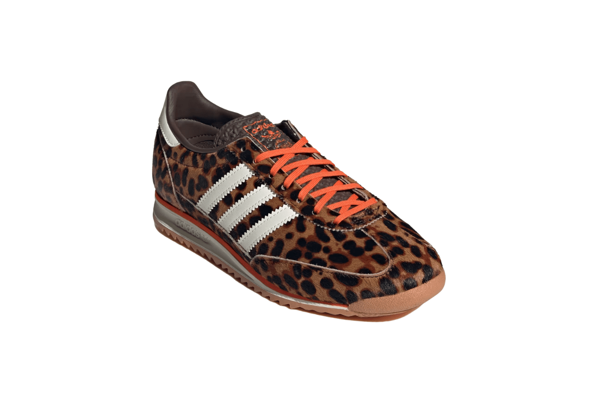 Tênis Adidas SL 72 OG Leopard Print Laranja