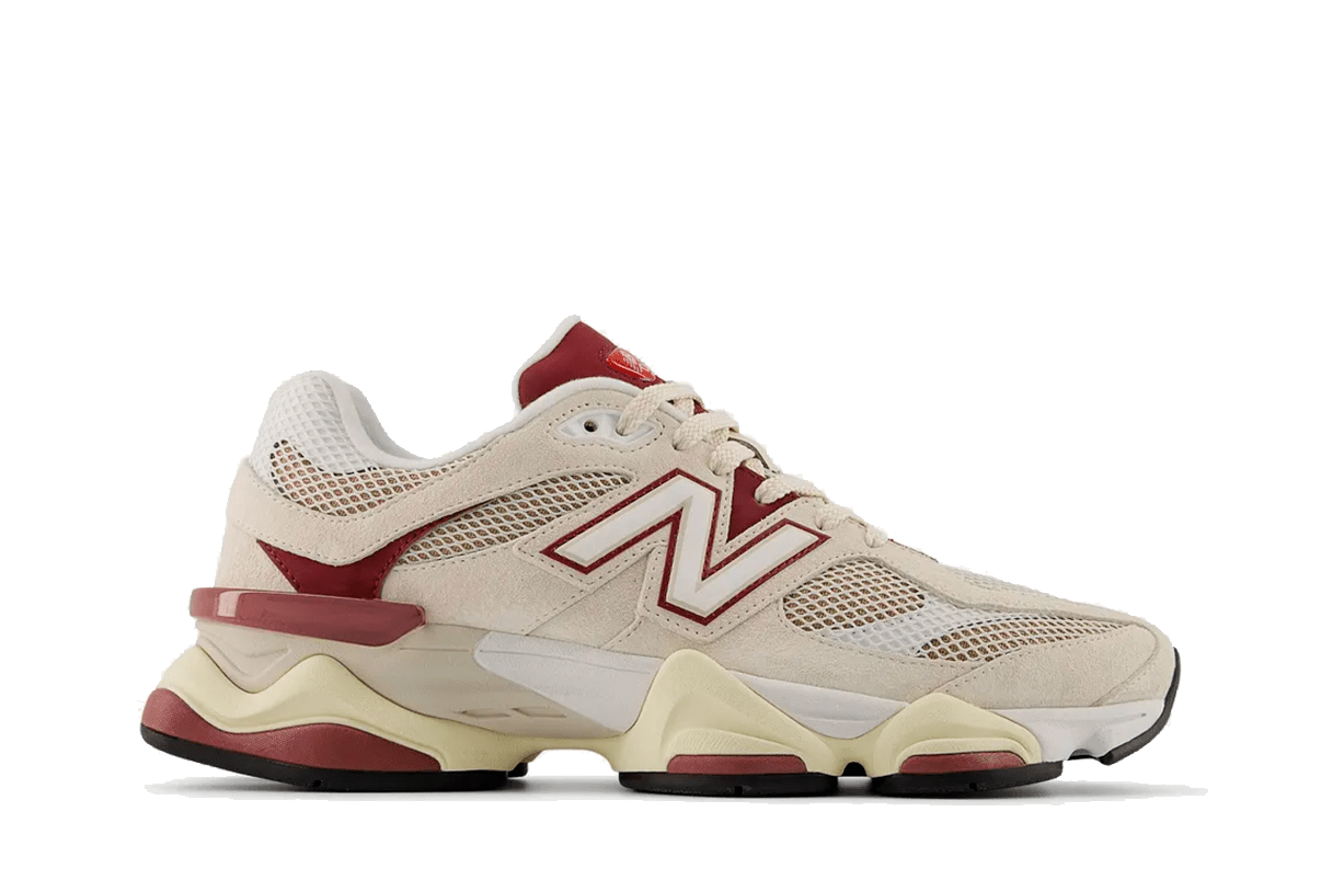 Tênis New Balance 9060 'Linen Burgundy' Bege