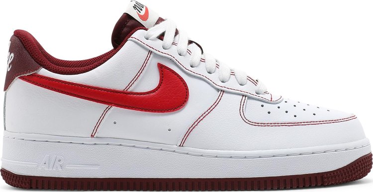 Nike Air Force 1 '07 'White University Red'