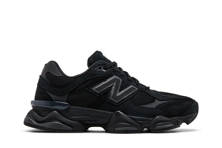 Tênis New Balance 9060 Black Cement "Black Cat" Preto