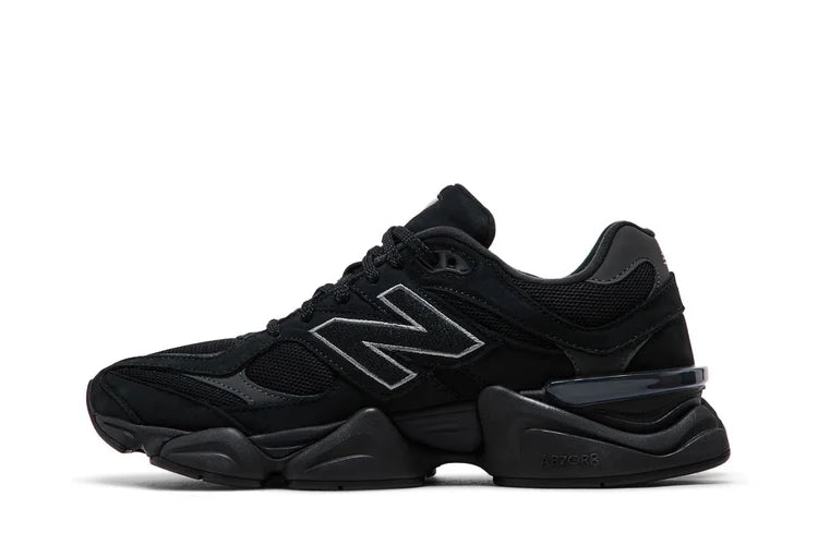Tênis New Balance 9060 Black Cement "Black Cat" Preto