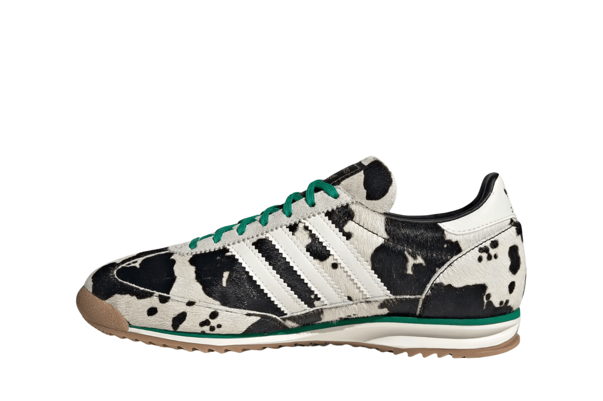 Tênis Adidas SL 72 Og Court Green Cow Print Bege