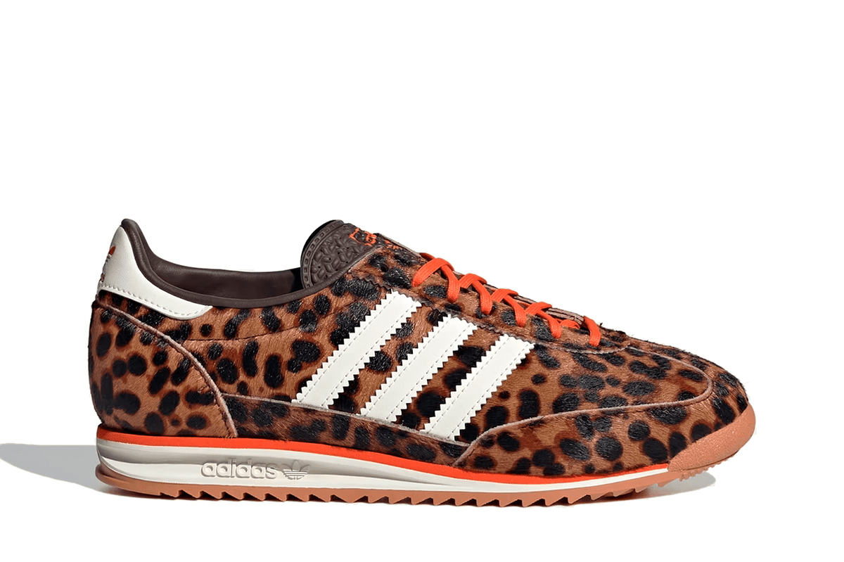 Tênis Adidas SL 72 OG Leopard Print Laranja