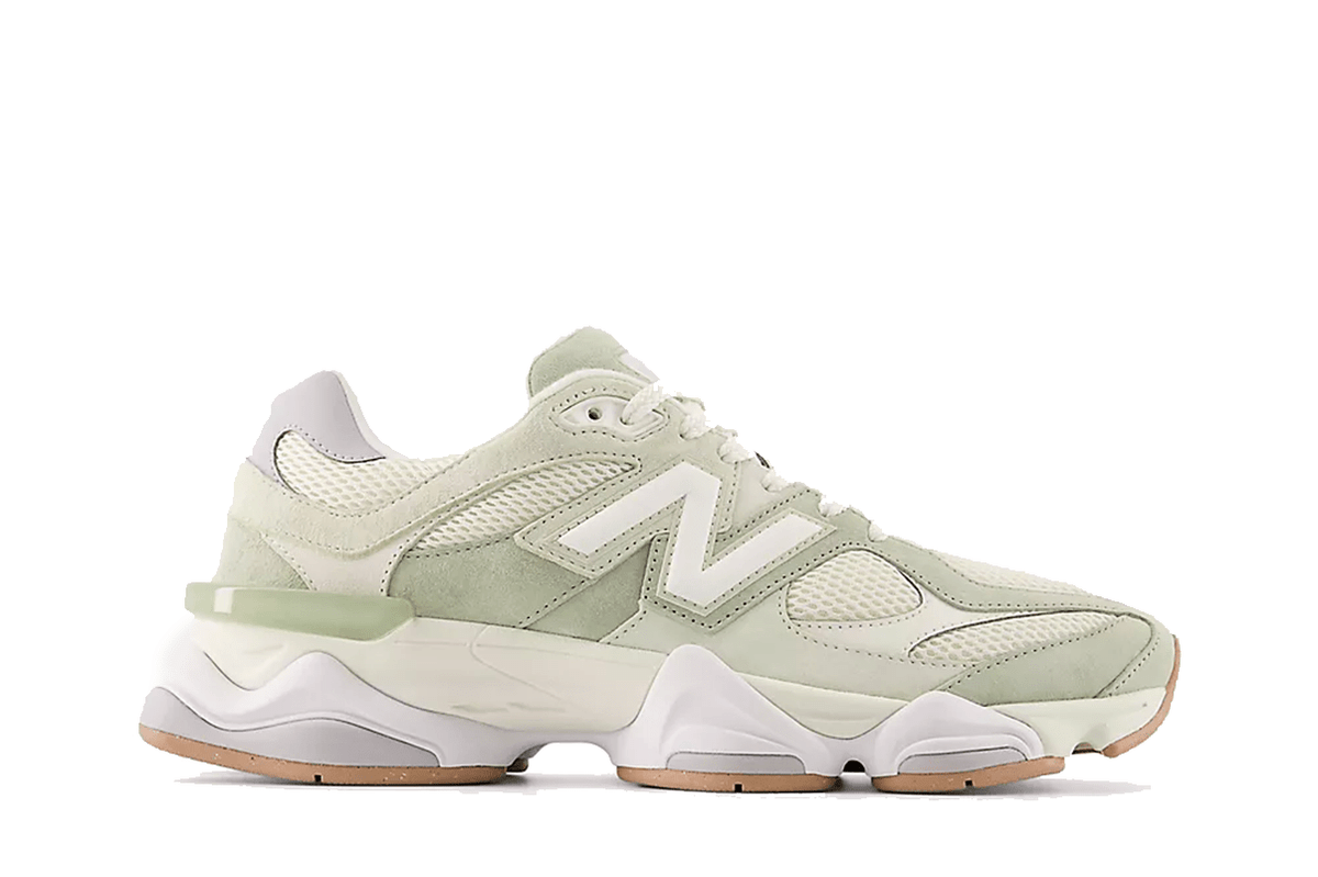 Tênis New Balance 9060 Garter Snake Pearl Grey Verde